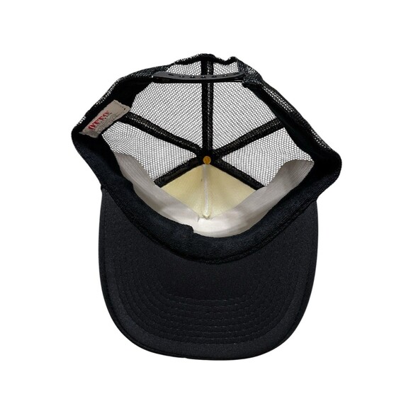 Sanuk Classic Trucker Snapback Hat Black Sanuk Original Logo Mesh Back Otto Cap - Picture 7 of 8